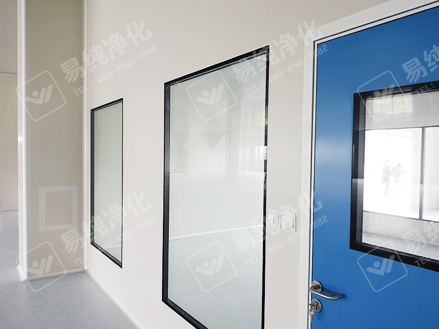 潔凈門使用成品凈化鋼質門，凈化窗采用成品雙層真空鋼化玻璃窗.jpg